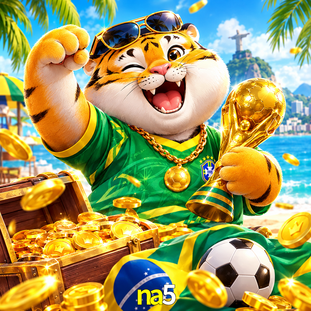 Imagem promocional da na5 mostrando a plataforma e suas vantagens